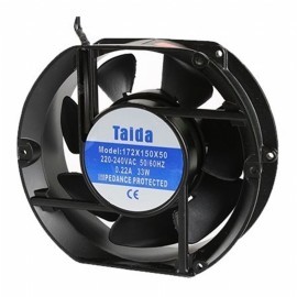 Tidar-Taida Fan 172x50 mm Metal gövde Plastik Pervane bilezik yataklı 220 Volt Kablolu